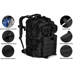 Assault  Backpack One to Three Day Assault Package Assault Backpack 40L Insect Proof Bag Military Sling Bag Practical Shoulder Sling Backpack Military Training Bag