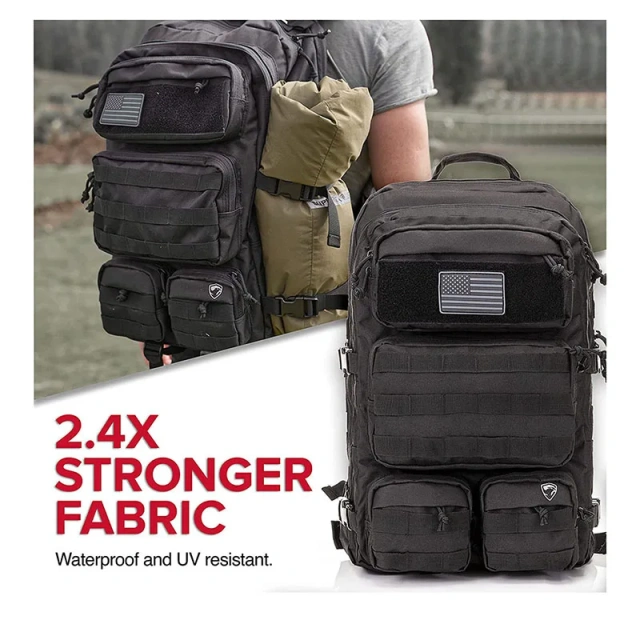 Custom Large Capacity Tactical Backpack Waterproof Assault Pack Rucksack High Quality Tactical Camping Backpack Large Military Pack Bag for Outdoor Military Tactical Rucksack Survival Day pack Military Hunting Military Training Bag