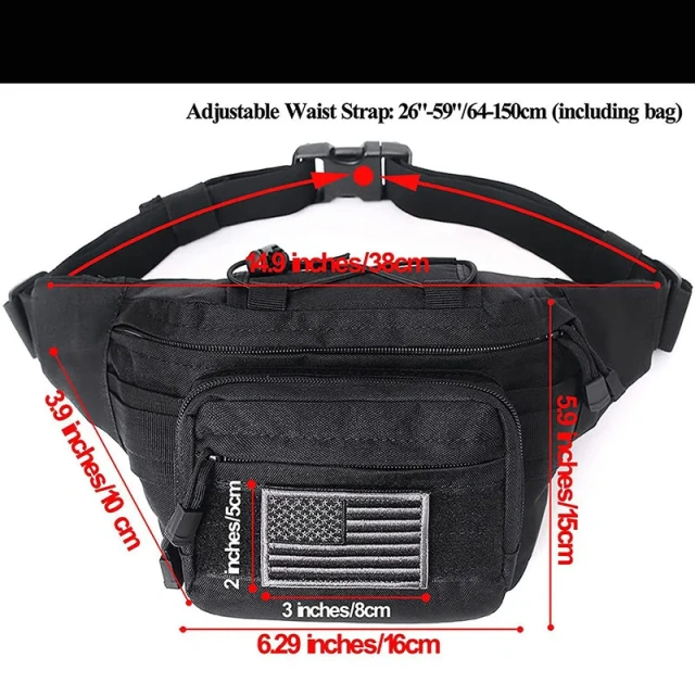 China Factory Customized Outdoor Sport Training Waist Pack Practical Tactical Waist Bag Utility Assault Bags for Hunting  Detachable Camouflage Backpack Survival Kit Backpack Outdoor Military Training Military Backpack