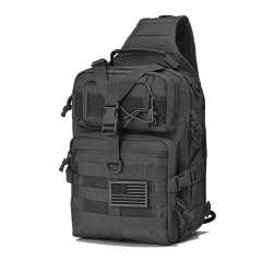Assault Sling Bag Practical Backpack Series Bag Black  Outdoor Military Training Battle Water Bottle Bag Multifunctional Mountain Climbing Water Bottle Bag