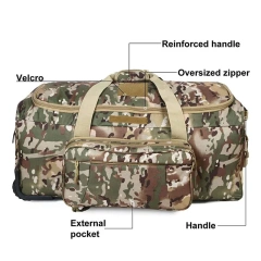 Best Selling Large Capacity Tactical Bag Heavy Duty Camouflage Duffel Bag Travel Sports Tactical Luggage Bag  Military Sling Bag Outdoor Military Bag Backpack Practical Sling Backpack Practical Outdoor Shooting Range Bag