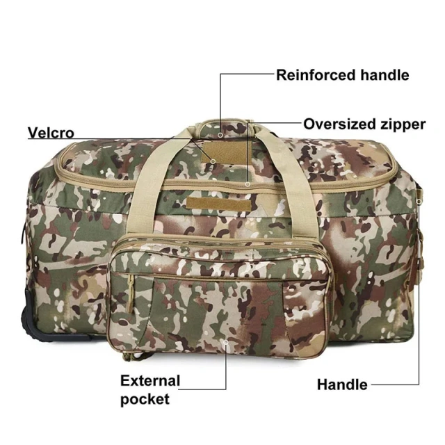 Best Selling Large Capacity Tactical Bag Heavy Duty Camouflage Duffel Bag Travel Sports Tactical Luggage Bag  Military Sling Bag Outdoor Military Bag Backpack Practical Sling Backpack Practical Outdoor Shooting Range Bag
