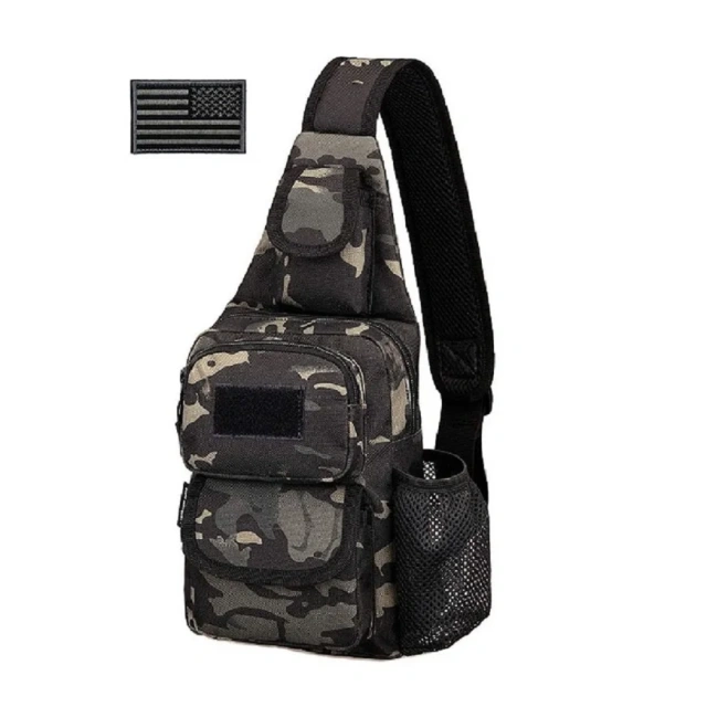 Custom Logo Tactical Assault Sling Bag Pack Practical Tactical Chest Shoulder Bag Practical Tactical Bag for Training  Outdoor Military Backpack Military Training Sports Backpack Sling Backpack Military Backpack