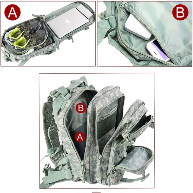 Oleaderbag Small Backpack Practical Assault Backpack Outdoor Insect Proof Bag  Military Backpack Multi Functional Strap Backpack Single Shoulder Belt Backpack