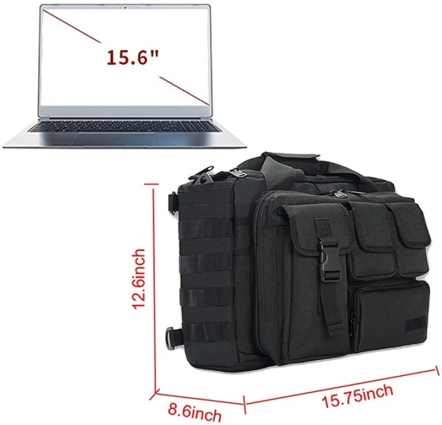 Oleaderbag Assault Briefcase 15.6 Inch Men's Practical Laptop Messenger Bao Gong Briefcase Practical Military Backpack Large Outdoo r Survival Tactical Military Bag Backpack Outdoor travel insect proof bag