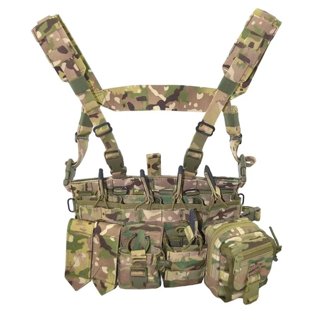 Durable Wholesale High-quality Hiking Durable Waterproof Training Chest Rig Stab-proof Sports Training Climbing Vest  Assault Vest for Hunting Training outdoors Breathable Vest lightweight Outdoor Sports Vest