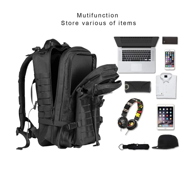 Practical Assault Backpack Large Training Assault Bag 40L Capacity Pack Military sling bag Practical shoulder sling backpack Military range finder bag Multifunctional Backpack Military Laptop Bag Military Equipment Military Bag Is Applicable