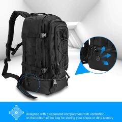 Oleaderbag Practical Large Backpack Removable Assault Backpack Cushioned Shoulder Strap and Belt Bag Military Backpack Practical Survival Field Backpack Military Training Field Bag