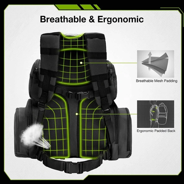 Oleaderbag Outdoor Hunting Sports Bag Can Carry Small Tools with Chest Strap and Shoulder Strap Military Training Hip Belt Pack for Men Waist Bag Backpack Outdoor Military Fishing Bumbag