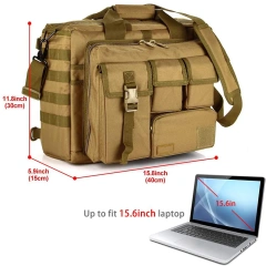 Special Briefcase Men's Laptop Communication Pack Assault Briefcase Multifunctional Outdoor Bag Men's Military Wash Bag Suit Great For Travel And Storage Suitable For