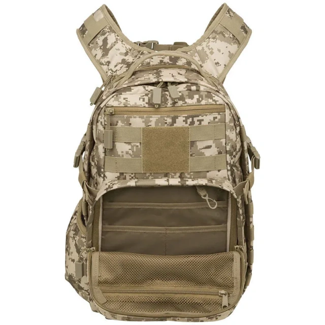 China Factory Customized Large Hunting Rucksack Camouflage Assault Backpack Waterproof Tactical Traqining Backpack  Water Repellent Backpack Travel Military Backpack Military Training Military Backpack