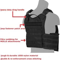 Men's Superior Quality Training Vest for Outdoor Assault Training Tactical Vest Adjustable Breathable Tactical Ves Training sports Style Adaptive Vest Heavy Version Quick Release Breathable fashion Training Vest