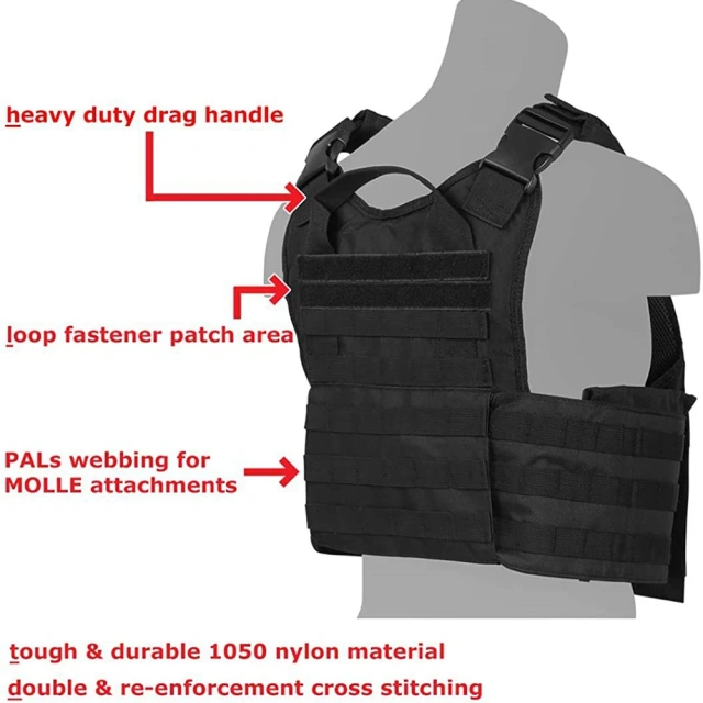 Men's Superior Quality Training Vest for Outdoor Assault Training Tactical Vest Adjustable Breathable Tactical Ves Training sports Style Adaptive Vest Heavy Version Quick Release Breathable fashion Training Vest