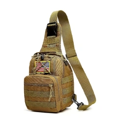 Factory Direct Sales Camouflage Training Shoulder Bag Outdoor Tactical Messenger Bag Tactical Shoulder Sling Bag   Military Hanging Bag Shoulder Sling Bag Pack Practical Waterproof Military Range Bag
