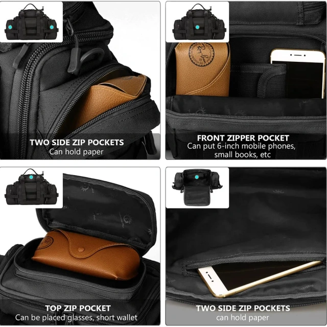 Assault Bags Shoulder Bag for Fishing Gym Practical Shoulder Bag Packaging Combination Bag Water Bottle Bag Rack Battle Bag Compact And Practical Bodypack