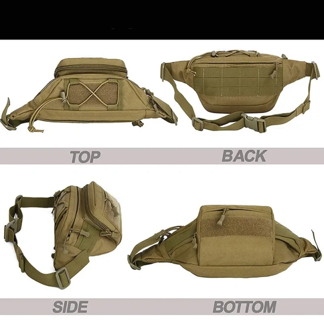 China Factory Customized Outdoor Sport Training Waist Pack Practical Tactical Waist Bag Utility Assault Bags for Hunting  Detachable Camouflage Backpack Survival Kit Backpack Outdoor Military Training Military Backpack