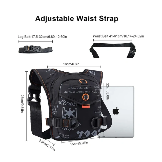 Waterproof Waist Fashion Shoulder Drop Leg Bag Inclined Shoulder Bag Assault Training Bag Outsourcing of Thighs Compact Sling Bag Concealed Shoulder Bag Walking Travel Shoulder Bag Outdoor Sports Waist Bag