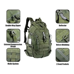 China Factory Wholesale Large Capacity Tactical Backpack 3 Day Assault Backpack Good Quality Travel Hiking Backpacks Small Military Training Backpack Hunting Backpack Bug Out Bag Shoulder Bag Sling Backpack