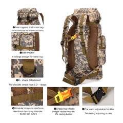 Oleaderbag Men's Hiking Backpack Waterproof Training Camping Backpack Travel Day Bag  Military Backpack Men's Military Training Backpack Insect Proof Bag 50L Waterproof