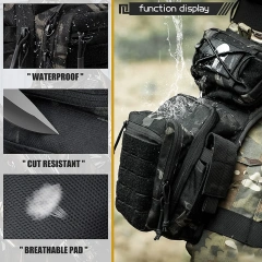 Men's Assault Thigh Bag Multifunctional Assault Bag Outdoor Hiking Thigh Bag waterproof Mountain climbing Practical Backpack Military Training Package Large Practical Backpack