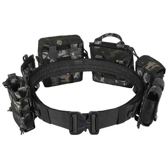 Wholesale Multifunctional Adjustable Modular Equipment Tactical Belt Adjustable Premium Duty Belt Quick-Release with Pouches  Adjustable Security Duty Equipment Duty Belt High Quality Tactical Equipment System Set tactic Waist Belt Modular Equipment