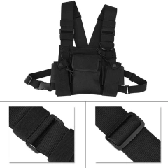 Universal Tactical Chest Pack Rig Heavy Duty Nylon Tactical Chest Rig Adjustable Tactical Chest Rig with Mag Pouches Hot Sale Outdoor Tactical Chest Rig Vest Tactical Chest Harness MOLLE Rig High Quality Tactical Vest for Hiking Hunting