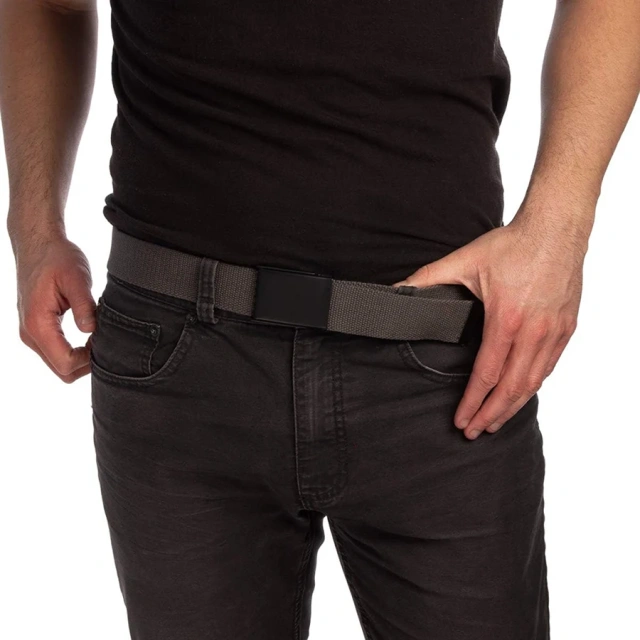 Wear-resistant Casual Sports Training Durable Canvas Web Belt Men Wear-resistant Tactical Flip Top Buckle Belt  Camping and Everyday Use sport enthusiasts Multiple Pocket Tactical Waist Belt Fast Release Buckles Adjustable Belt For Hunting