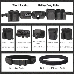 Adjustable Double-layer Nylon Tactical Belt Premium Quick Release Rigger Heavy Duty Belts for Men Security Duty Equipment  Hot selling Adjustable Sports Training Lightweight Tactical Belts Men Quick Release Buckle Molle Outer Belt
