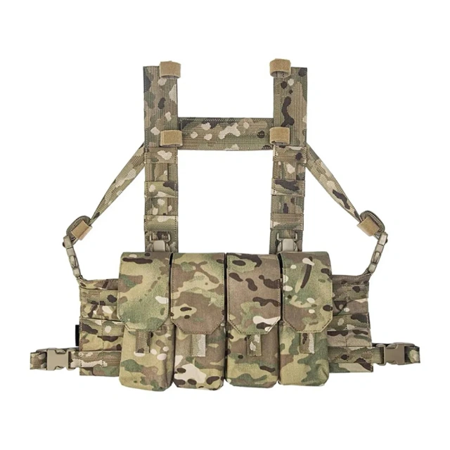 Tactical Chest Hanger Camo Custom Tactical Chest Rig Equipment Outdoor Protective Tactic Chest Rig Customized Camouflage Carrier Chest Rig Chest Rig for Outdoor Good Quality Tactical Chest Hanging Vest