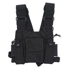 Outdoor Tactical Chest Harness Rig Bag Tactical Vest for Hunting Bag Tactical Chest Rig With Pouch Outdoor Sports Chest Bag for Men Sports Utility Tactical Chest Pack Large Capacity Lightweight Tactical Vest