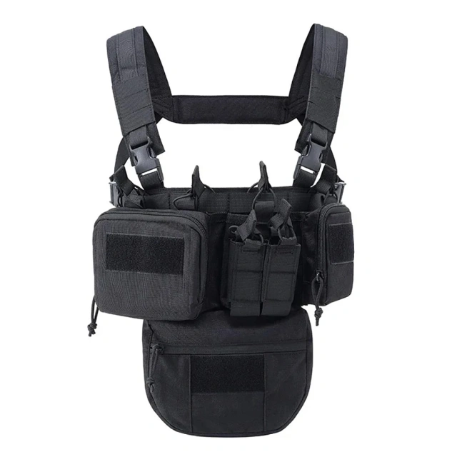 Custom Tactical Chest Rigs Tactical Chest Hanging Vest with Magazine Pouch Camouflage Molle Chest Rigs Customized Men Nylon Tactical Chest Pack Rig with Magazine Pouch Tactical Chest Rig Pouch Tactical MOLLE Chest Rigs