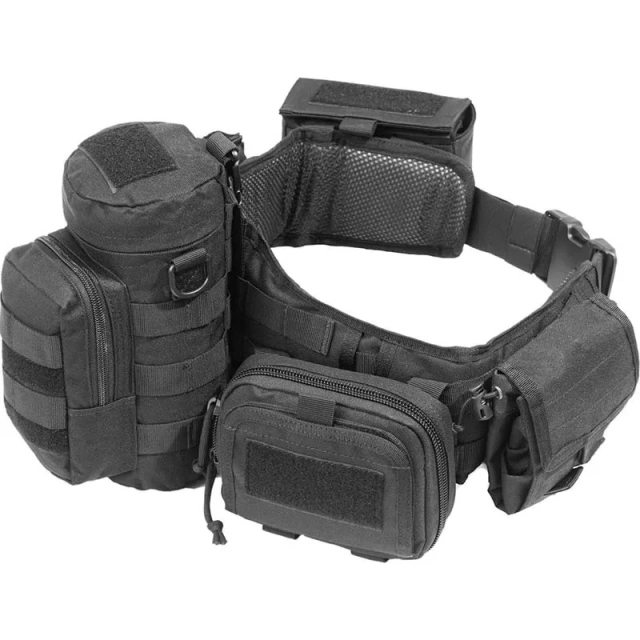 High Duty High Material Comfortable Tactical Belt Tactical Duty Belts Breathable Mesh Utility Belt with Accessories Pouches  Premium Universal Hunting Gadget Pouch multifunctional Waist Bag Adjustable Padded Duty Belt Tactical Utility with Holster