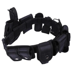 High Quality Wear-resistant Multifunctional Outdoor Tactic Waist Belt for Duty Personnel Specific Multi-functional Set of Belt  Adjustable Wear-resistant Sports Durable Training Nylon Belt Wide No Metal Webbing Tactical Web Belt