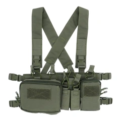 Wholesale Tactical Vest for Training Hunting Good Quality Tactical Vest with Multi-Pockets Tactical Chest Vest Rig Good Quality Tactical Micro Chest Rig with Mag Pouch Tactical Hunting Vest Outdoor Chest Rig Tactical Vest