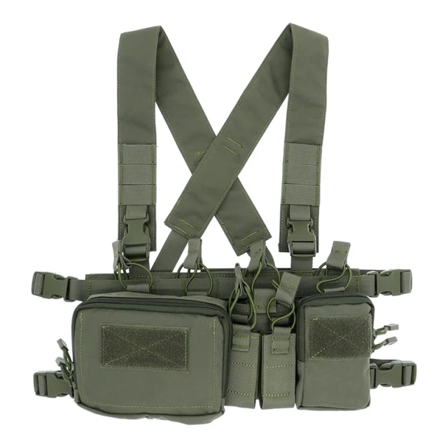 Wholesale Tactical Vest for Training Hunting Good Quality Tactical Vest with Multi-Pockets Tactical Chest Vest Rig Good Quality Tactical Micro Chest Rig with Mag Pouch Tactical Hunting Vest Outdoor Chest Rig Tactical Vest