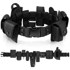 Mountaineering Versatile Security Tactical Modular Equipment System Molded Duty Belt Set Work Hunting Training Tactical Belts  Tactical Nylon Ratchet Belt Automatic Slide Buckle Heavy Duty Adjustable Jeans Golf Pants Work belt