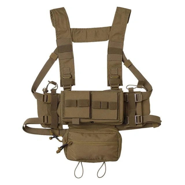 Customized Tactical Gear Micro Chest Rig Heavy Duty Tactical Chest Rig Vest Outdoor Tactical Chest Rig for Training  Best Selling Tactical Gear Training Mini Rig Tactical Chest Rig Bag Heavy Duty Tactical Hunting Chest Rig Vest