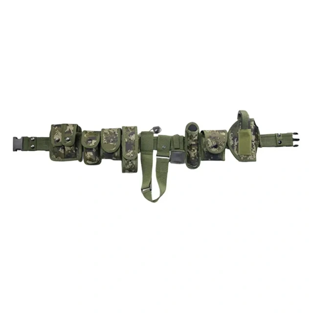 Duty Utility Tactical Belts Security Personnel Outdoor Enthusiasts Officers Premium Mountain Climbing Hiking Duty Belt with Bag   Detachable Tactical Belt with Quick Draw Holster Triple Pouch Medical Kit and Multi-Purpose Stuff Bag tactic Waist Belt