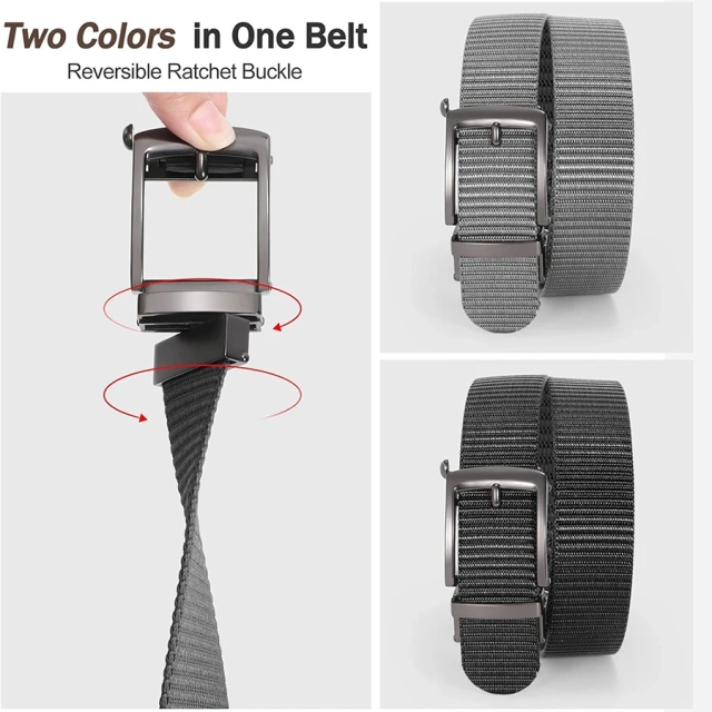 Wear-resistant Breathable Reversible Ratchet Belts Men Tactical Men Nylon Web Outside Tail Golf Belt  Detachable Tactical Belt Set Security Modular Equipment Multi-pockets Hip Pack for Hunting Multifunctional Tactical Nylon Belt