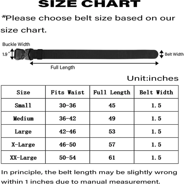 Training Quick Release Tactical Belt Work Nylon Web Hiking Belt with Heavy Duty Seat Buckle Tactical Belts  Premium Outdoor Detachable Security Duty Belt Modular Equipment Hunting Game Versatile Utility Adjustable tactic Waist Belt