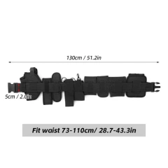 Mountaineering Outdoor Tactical Utility Belt Versatile Security Modular Equipment System Molded Duty Belt Hunting Accessories  Waterproof multifunctional Wear-resistant Reversible Casual Nylon Belt Web Tactical Work men One Belt