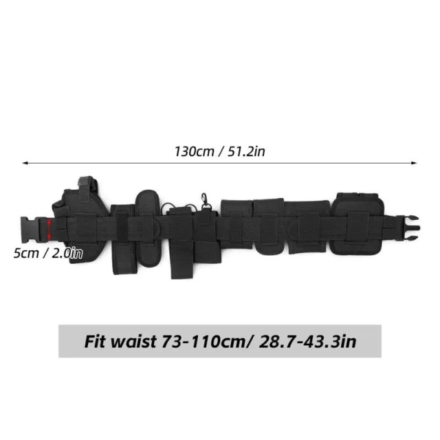 Mountaineering Outdoor Tactical Utility Belt Versatile Security Modular Equipment System Molded Duty Belt Hunting Accessories  Waterproof multifunctional Wear-resistant Reversible Casual Nylon Belt Web Tactical Work men One Belt