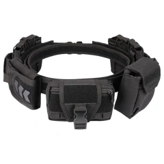 High Density Material Multi Function Tactical Belt with Quick Release Accessory Pouches Duty Belt for Men Modular Equipment  Tactical belt training duty security equipment accessories waist bag multi-functional nylon waterproof tactic Waist Belt