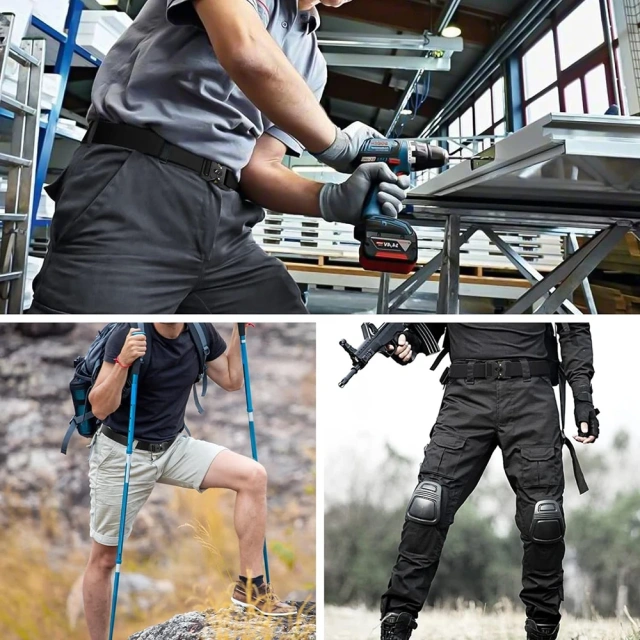 Fashionable Durable Wholesale Men's Fashionable Multifunctional Tactical Belt Heavy Duty Style Buckle Belt  Multi-functional Adjustable Outdoor Black Hunting Tactics Duty Security Belt Premium equipment Camo tactic Waist Belt