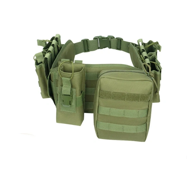 Quick Detachable Waistband Multifunctional Duty Sports Outdoor Nylon Elastic Wholesale Security Waist Belt   Adjustable Outdoor Multi Function Tactical Duty Belt Premium Lightweight Detachable Comfort Utility Belt With Tool Pouches