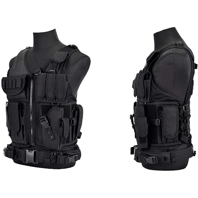 Hot Selling 600D Encrypted Nylon Fabric Training Vest Breathable Tactical Vest for Outdoor Hunting Training Vest  Training Vest Children Adjustable Outdoor Clothing multifunctional Wear-resistant Training Vest