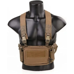 Tactical Micro Chest Vest Good Quality Camouflage Tactical Chest Rig With Mag Pouches Tactical Vest Chest Rig Field Equipment Tactical Vest Chest Rig Molle Magazine Carrier Pouch Outdoor Durable Sports Training Hunting Vest