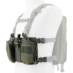Customized Tactical Chest Pack Tactical Molle Chest Rig with Multi-Pockets Mag Pouch Training Tactical Vest Tactical Chest Rig with Mag Pouch Tactical Molle Micro Chest Rigs Adjustable Detachable Tactical Modular Vest Chest Rig