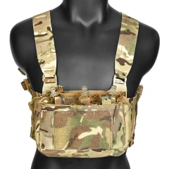 Hot Selling Camouflage Chest Rig Harness with Pouch Magazine Camouflage Molle Chest Rigs Hunting Tactical Chest Vest military Outdoor Molle System Tactical Chest Rig High Quality Hunting Tactical Vest Gear Chest Rig for Hunting
