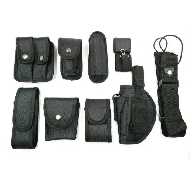 Practical Multifunctional Tactical Security Duty Belts Holster Flashlight Pouch Sets Utility Training Kit Belt Duty Belt   Wear-resistant Training durable Molle Belt Quick Release sports Rigger  Belt With Inch Inner Belts